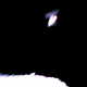 Image captured by Rover-1A on September 21 at around 13:08 JST. This is a color image taken immediately after separation from the spacecraft. Hayabusa2 is at the top and the surface of Ryugu is bottom. The image is blurred because the shot was taken while the rover was rotating.